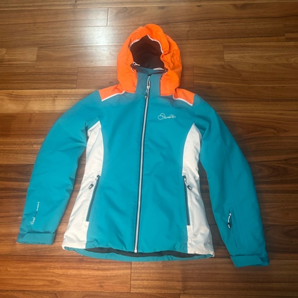 Dare2b Ski Jacket Waterproof Hooded‎ Insulated Winter Coat Turquoise XS